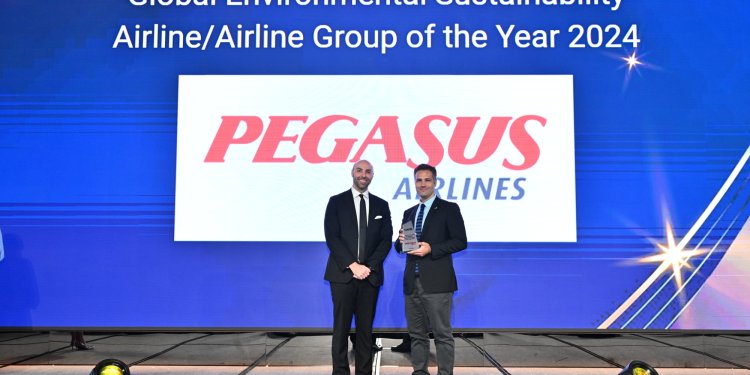 Pegasus’a yılın “çevresel sürdürülebilirlik havayolu” ödülü