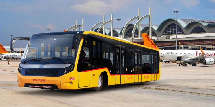 Pegasus, yerli apron otobüslerini kullanmaya başladı