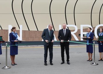 Erdoğan ve Aliyev Laçın Havalimanı’nı açtı