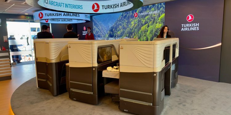 THY, yerli uçak koltuklarını Paris’te tanıttı