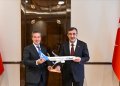 AJet Genel Müdürü Sarp, Cumhurbaşkanı Yardımcısı Yılmaz’ı ziyaret etti
