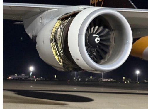 UPS’in 747’si Tayvan’da motor sürttü