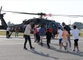 Öğrenciler ilk kez helikopterle uçuş deneyimi yaşadı