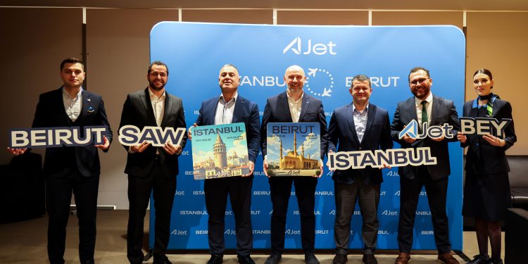 AJet, İstanbul–Beyrut arasında direkt seferlere başladı