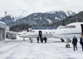 Davos’a gelen iş jeti sayısı her yıl artıyor